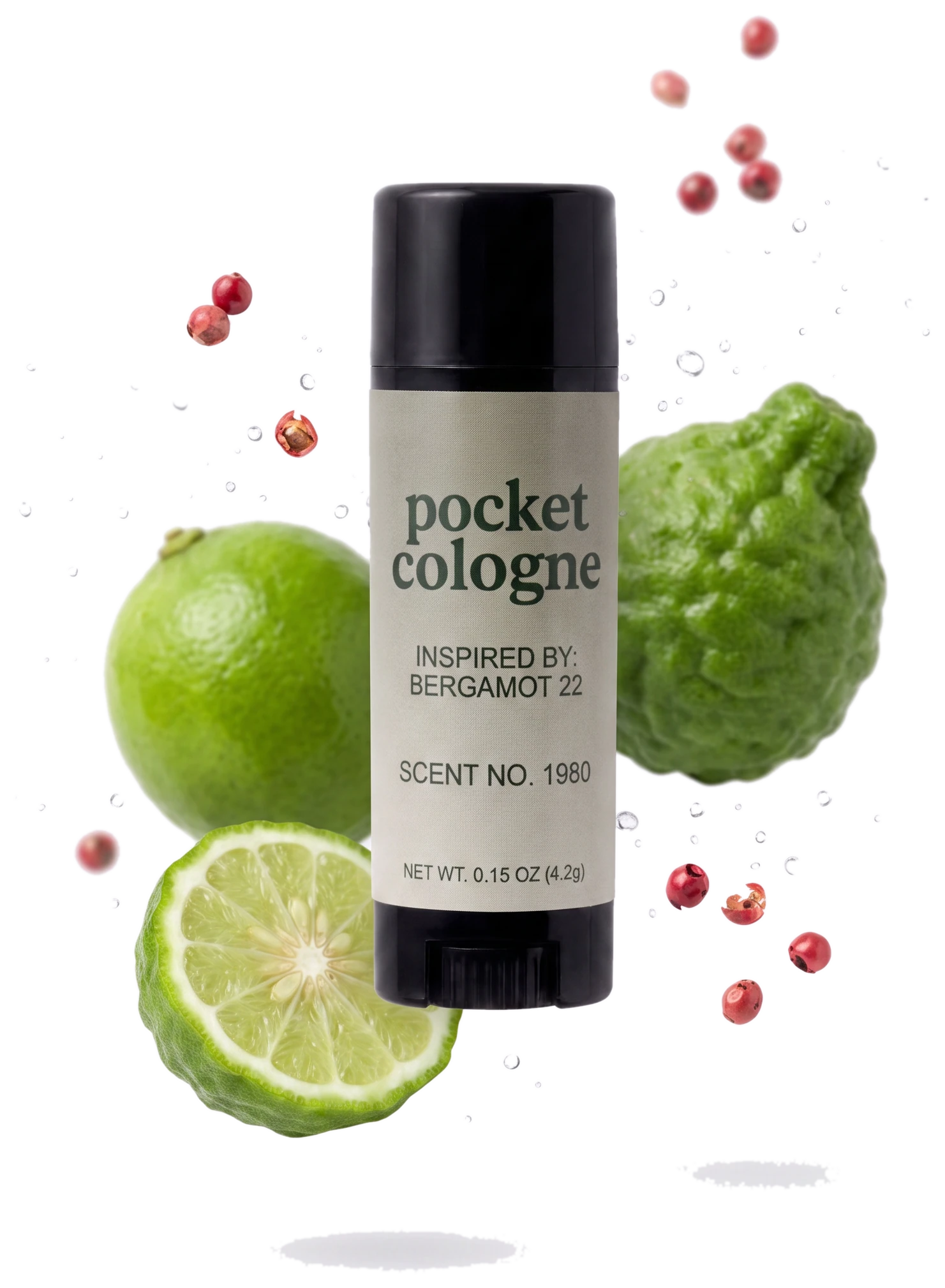 Pocket Cologne stick inspired by Bergamot 22